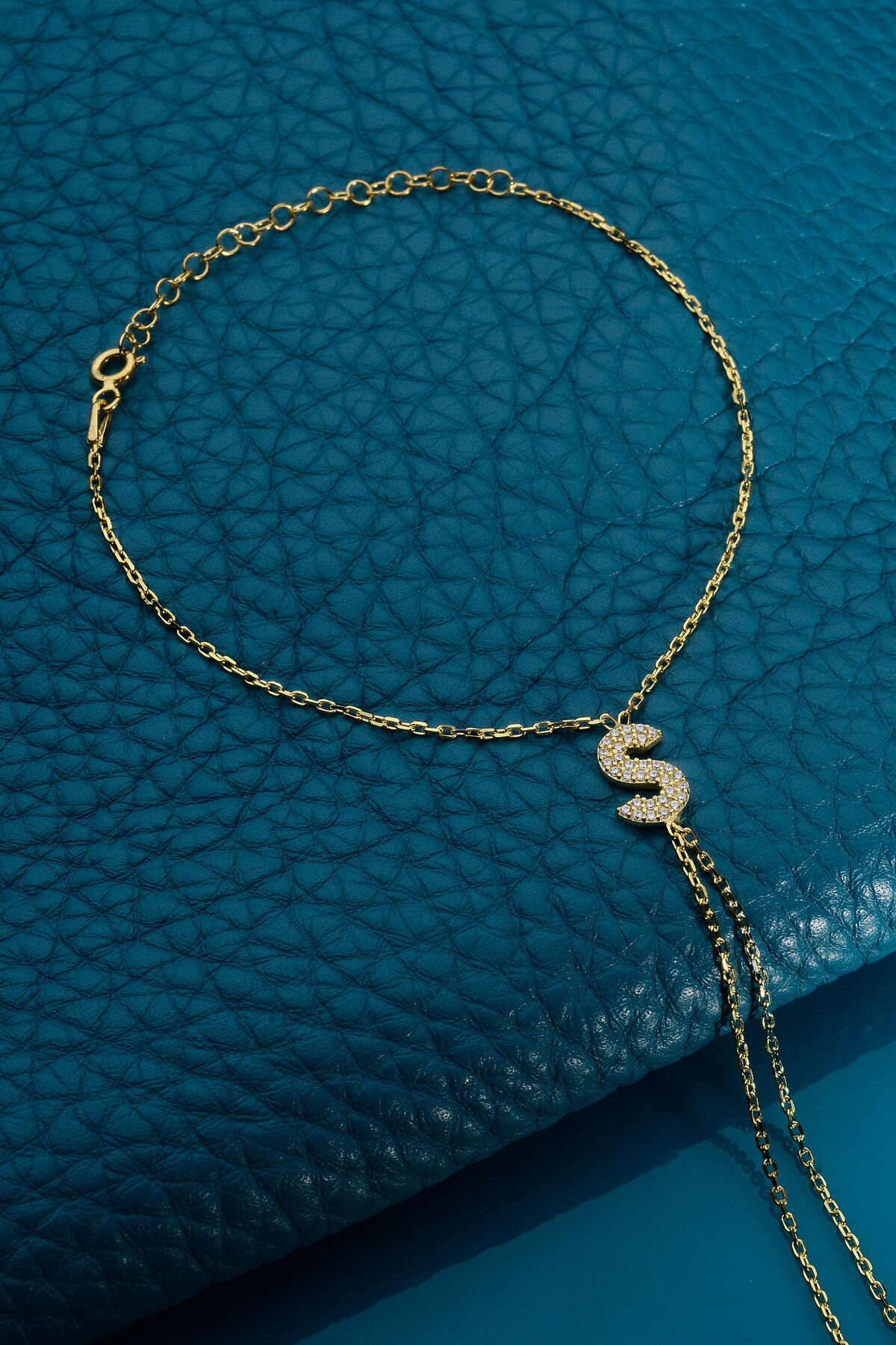 925 AYAR GÜMÜŞ ÜZERİ ALTIN KAPLAMA S HARFLİ ŞAHMERAN