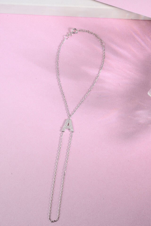 925 AYAR GÜMÜŞ ÜZERİ ALTIN KAPLAMA A HARFLİ ŞAHMERAN