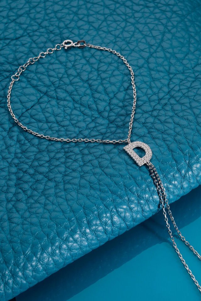 925 AYAR GÜMÜŞ ÜZERİ ALTIN KAPLAMA D HARFLİ ŞAHMERAN