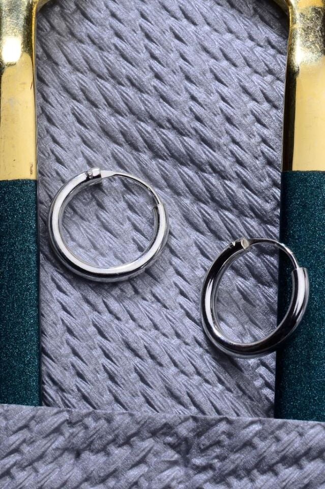 925 Ayar Gümüş Halka Küpe 2mm - 16 mm