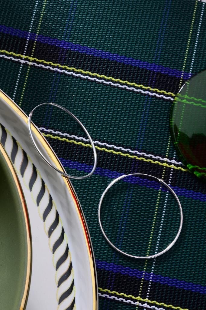 925 Ayar Gümüş Halka Küpe 1 mm - 4 cm