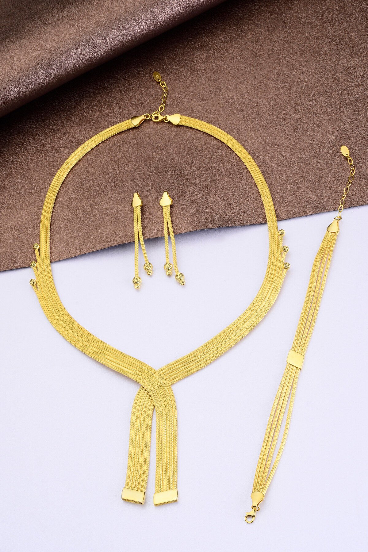 925 Ayar Gümüş 6 Sıra Trabzon Hasırı Set