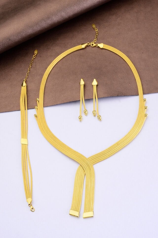 925 Ayar Gümüş 6 Sıra Trabzon Hasırı Set