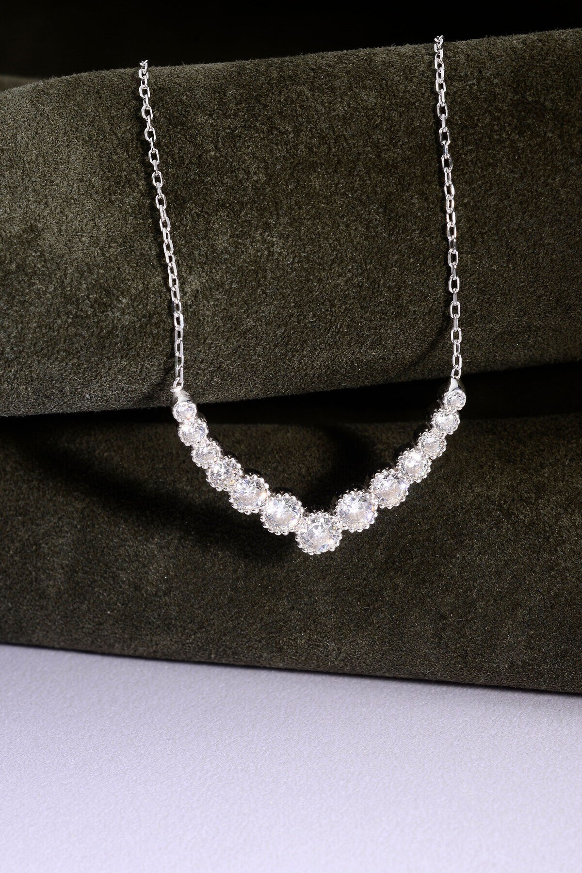 925 Ayar Gümüş Taşlı Kolye