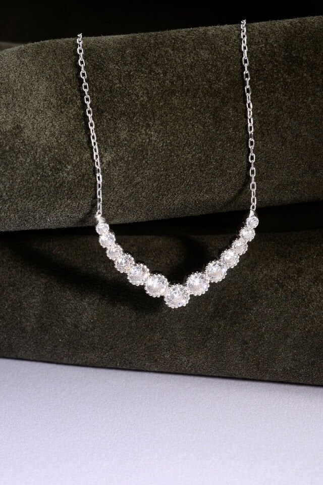 925 Ayar Gümüş Taşlı Kolye