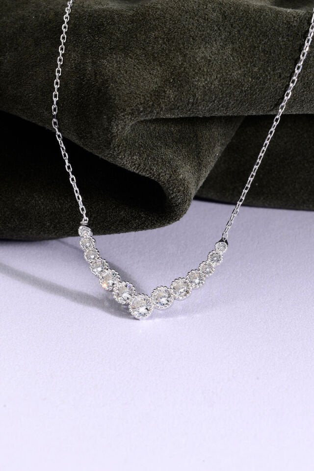 925 Ayar Gümüş Taşlı Kolye