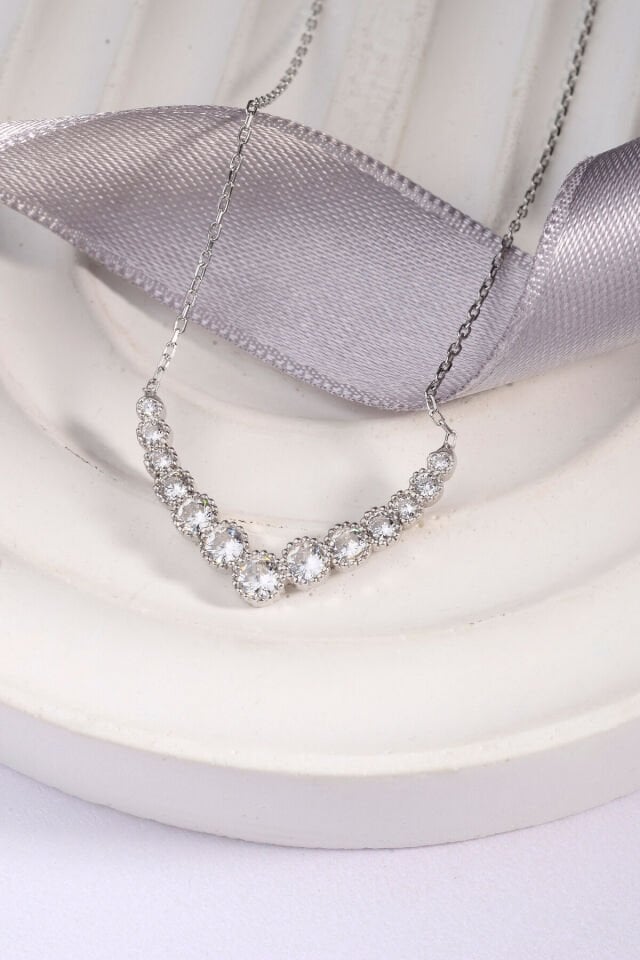 925 Ayar Gümüş Taşlı Kolye