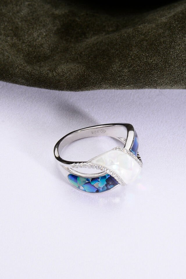 925 AYAR GÜMÜŞ OPAL TAŞLI YÜZÜK