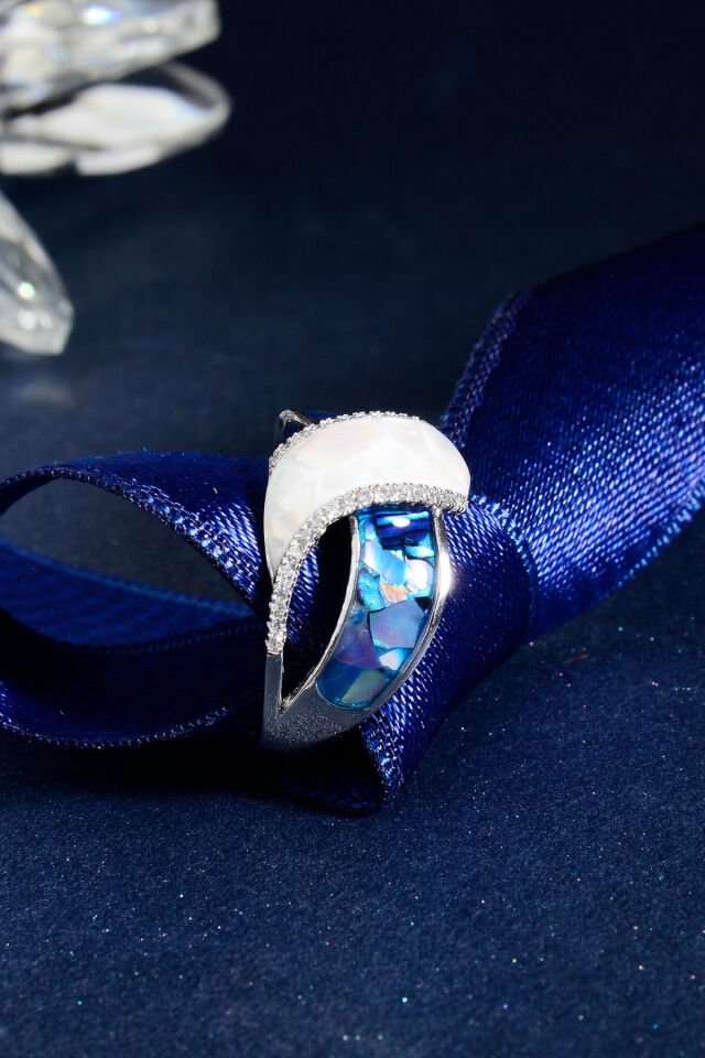925 AYAR GÜMÜŞ OPAL TAŞLI YÜZÜK