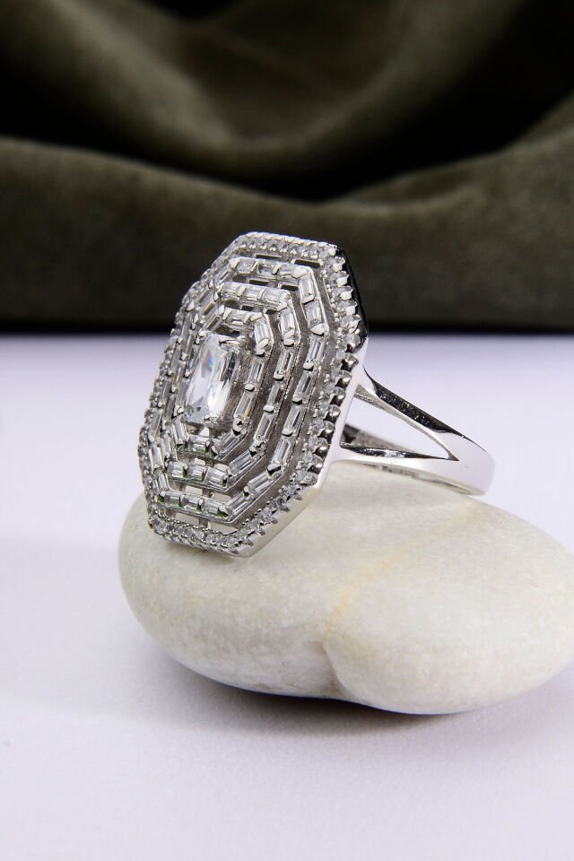 925 AYAR GÜMÜŞ MEGA BAGET YÜZÜK