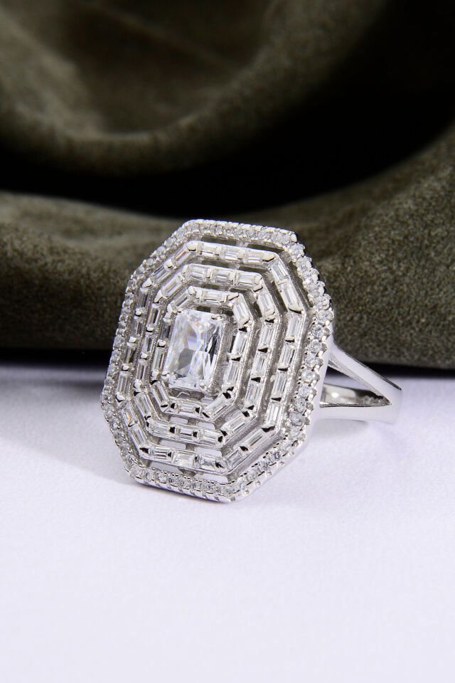 925 AYAR GÜMÜŞ MEGA BAGET YÜZÜK