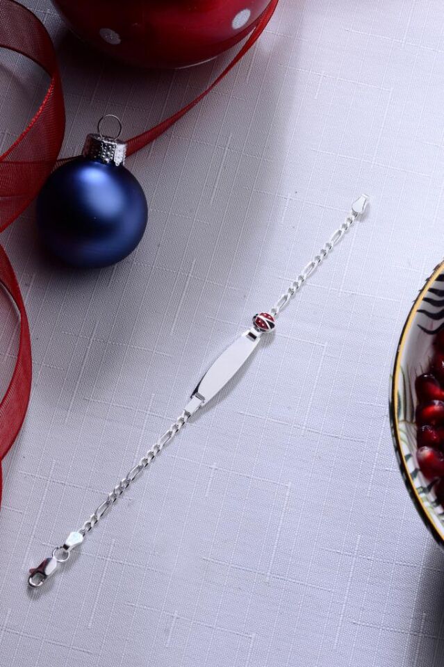 925 Ayar Gümüş Figürlü Isimli Kız Erkek Bebek Çocuk Künyesi