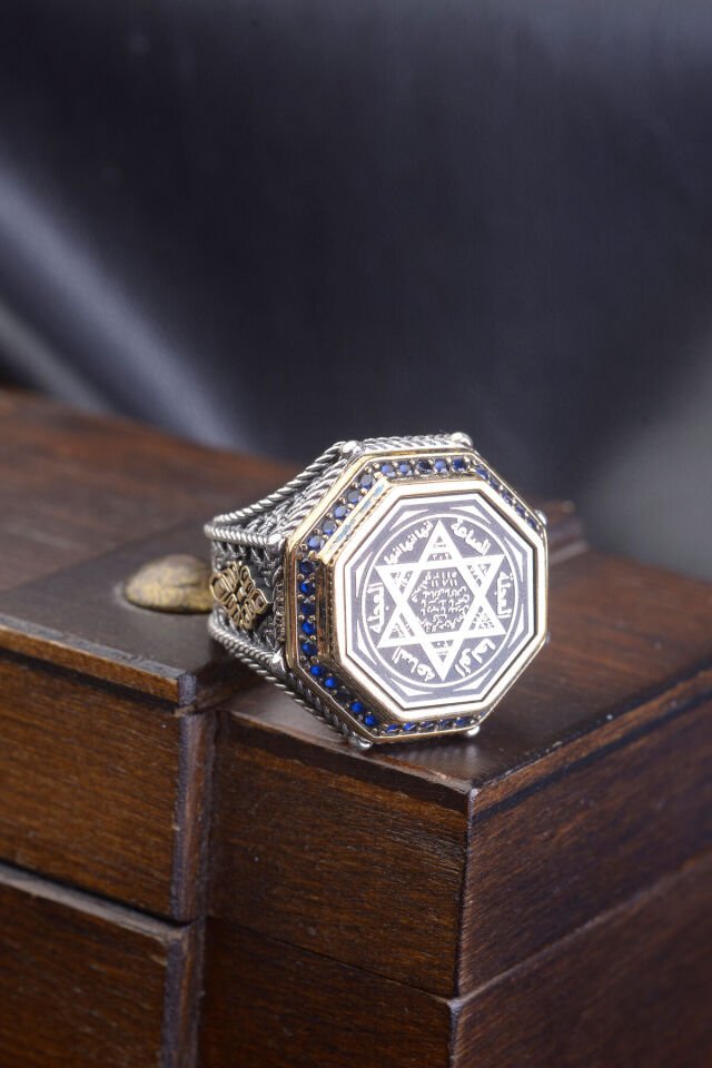 HZ SÜLEYMAN MÜHRÜ 925 AYAR GÜMÜŞ ERKEK YÜZÜK