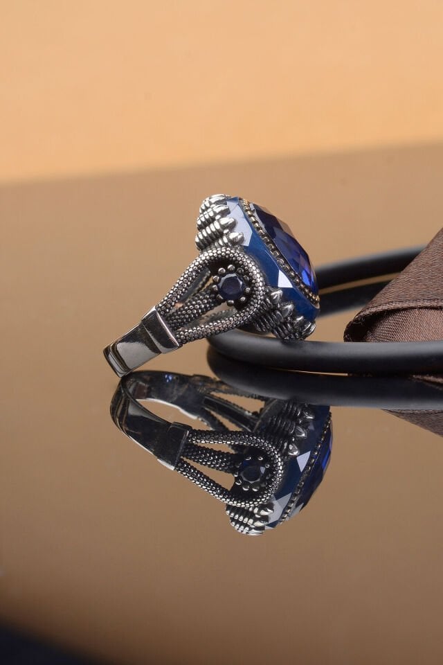 ZİRKON TAŞLI 925 AYAR GÜMÜŞ ERKEK YÜZÜĞÜ