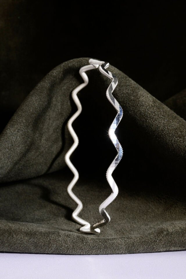 925 Ayar Gümüş Zikzak Ajda