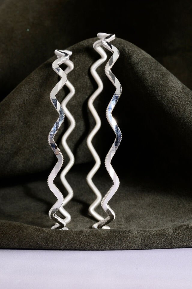 925 Ayar Gümüş Zikzak Ajda