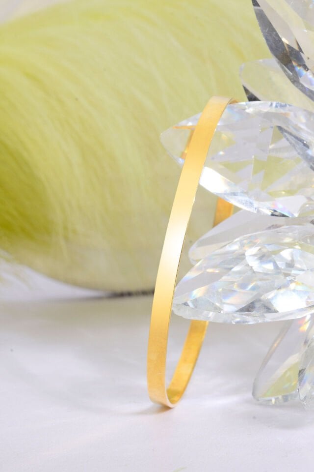 925 Ayar Gümüş üzeri 22 Ayar Altın Kaplama Kibrit Çöpü Ajda Bilezik