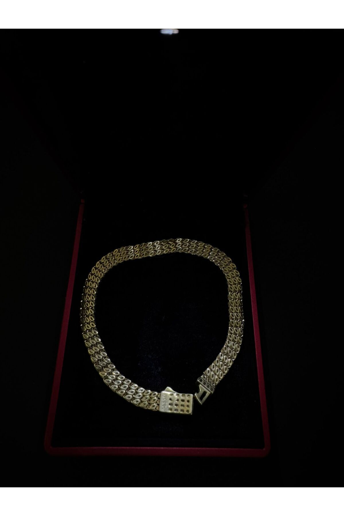 925 AYAR GÜMÜŞ ÜZERİ ALTIN KAPLAMA ZİNCİR BİLEKLİK