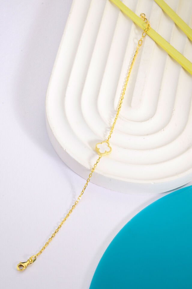 925 Ayar Gümüş Yonca Bileklik