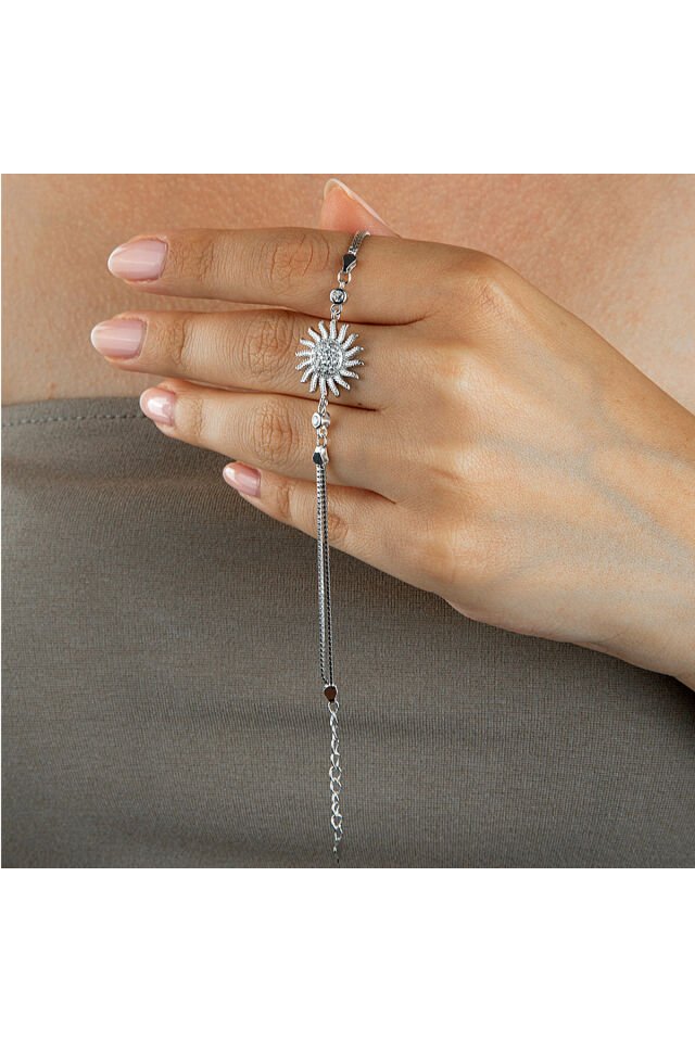 925 Ayar Gümüş Güneş Bileklik