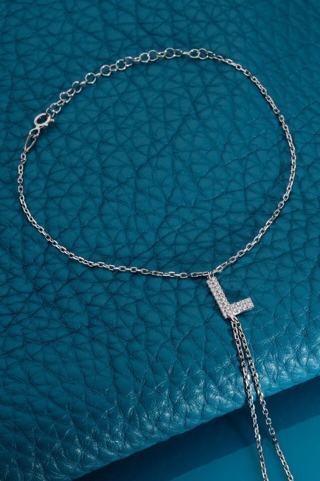 925 AYAR GÜMÜŞ ÜZERİ ALTIN KAPLAMA L HARFLİ ŞAHMERAN