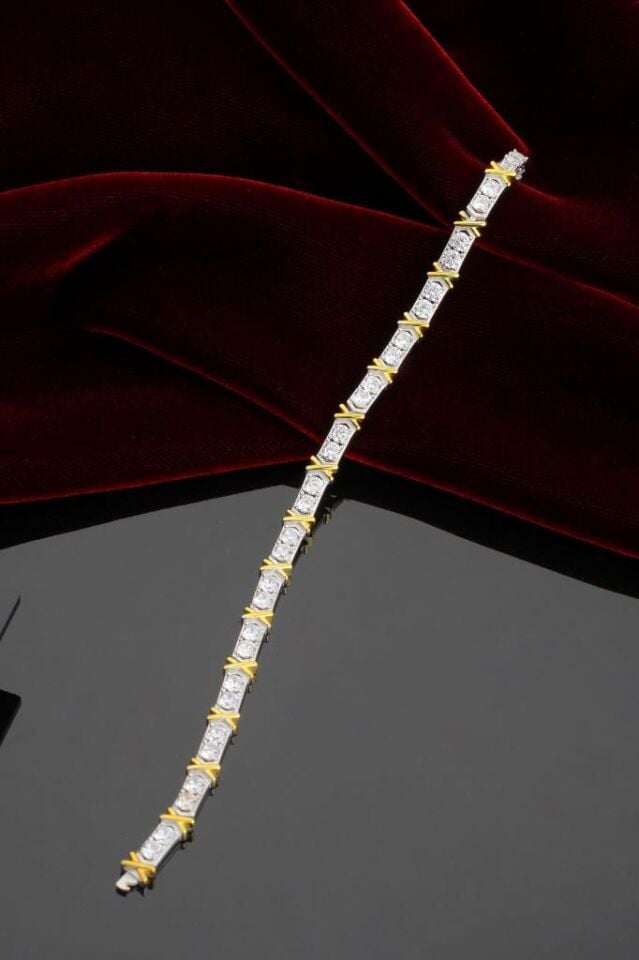 925 Ayar Gümüş Xoxo Su Yolu Bileklik