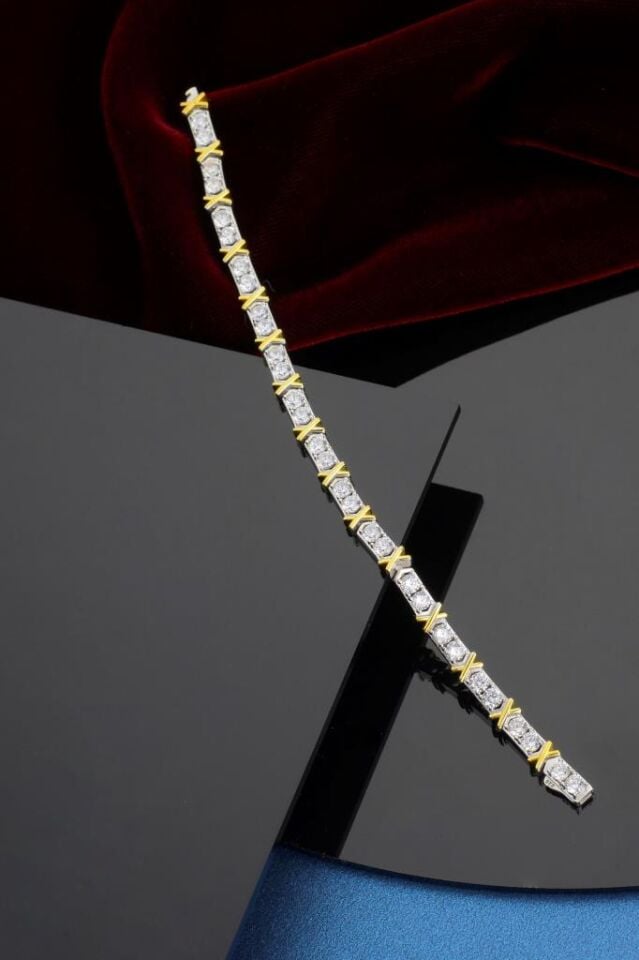 925 Ayar Gümüş Xoxo Su Yolu Bileklik