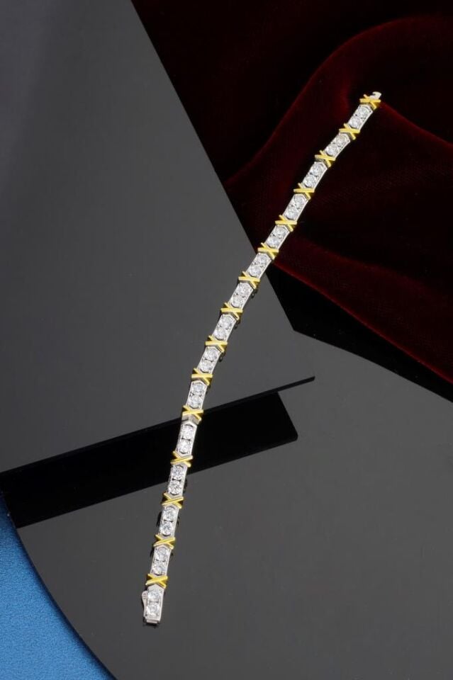 925 Ayar Gümüş Xoxo Su Yolu Bileklik