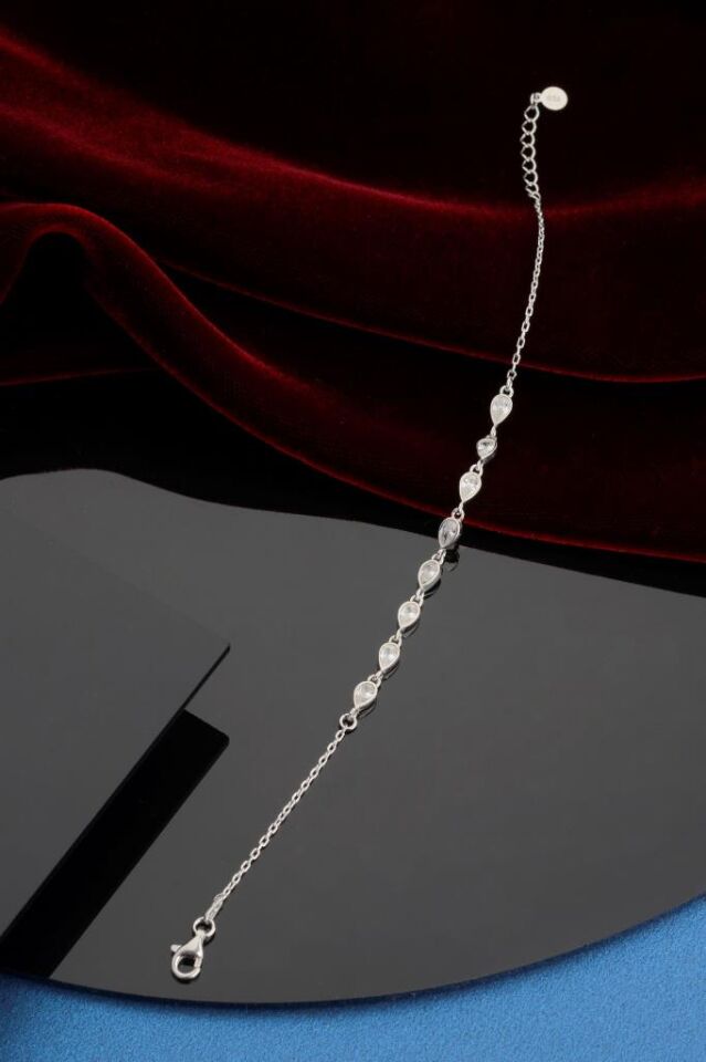 925 Ayar Gümüş Damla Bileklik