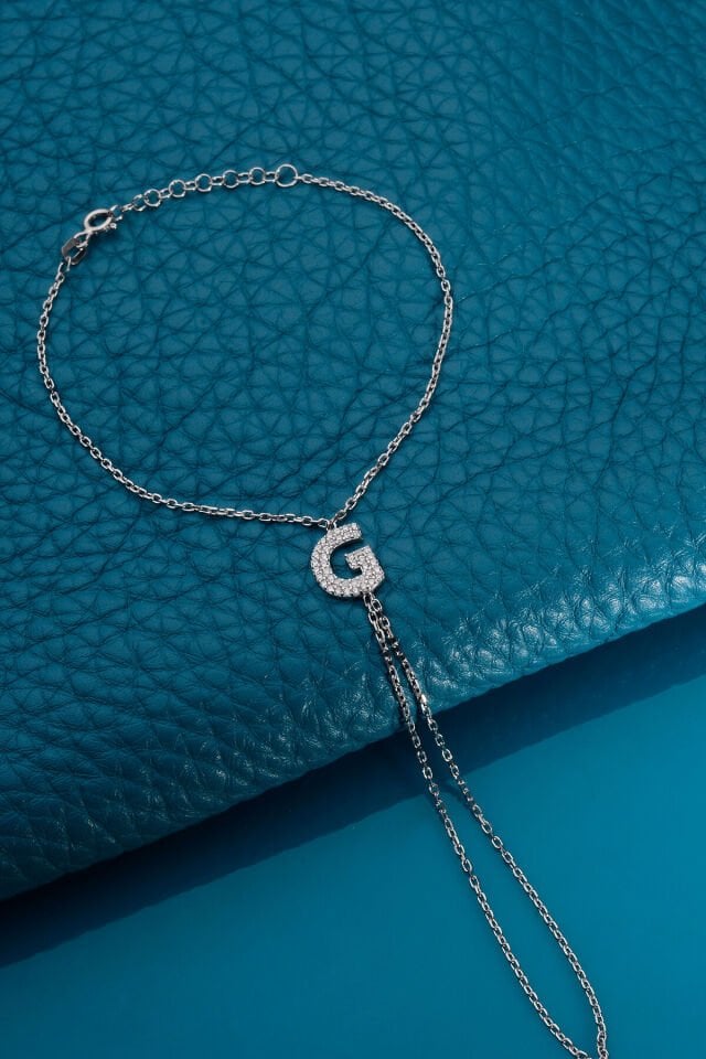 925 AYAR GÜMÜŞ ÜZERİ ALTIN KAPLAMA G HARFLİ ŞAHMERAN