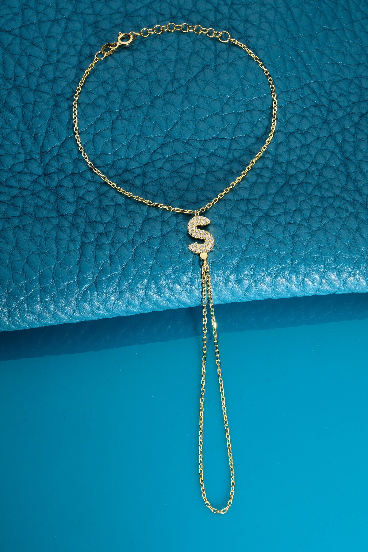 925 AYAR GÜMÜŞ ÜZERİ ALTIN KAPLAMA Ş HARFLİ ŞAHMERAN