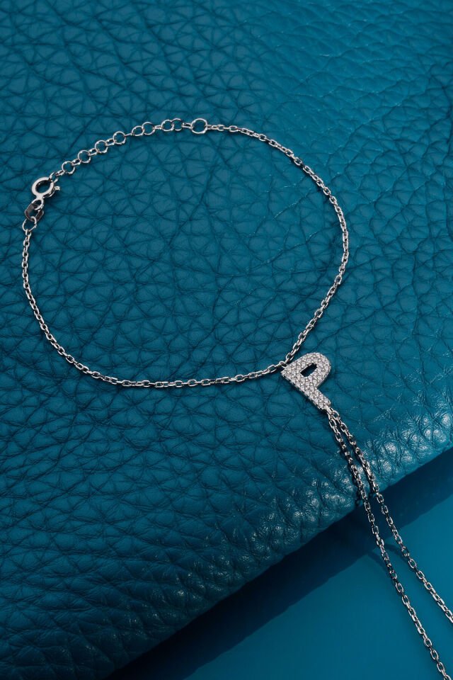 925 AYAR GÜMÜŞ ÜZERİ ALTIN KAPLAMA P HARFLİ ŞAHMERAN