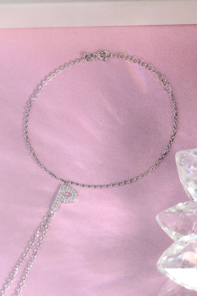 925 AYAR GÜMÜŞ ÜZERİ ALTIN KAPLAMA P HARFLİ ŞAHMERAN