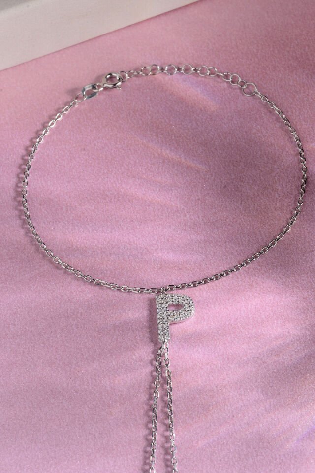 925 AYAR GÜMÜŞ ÜZERİ ALTIN KAPLAMA P HARFLİ ŞAHMERAN