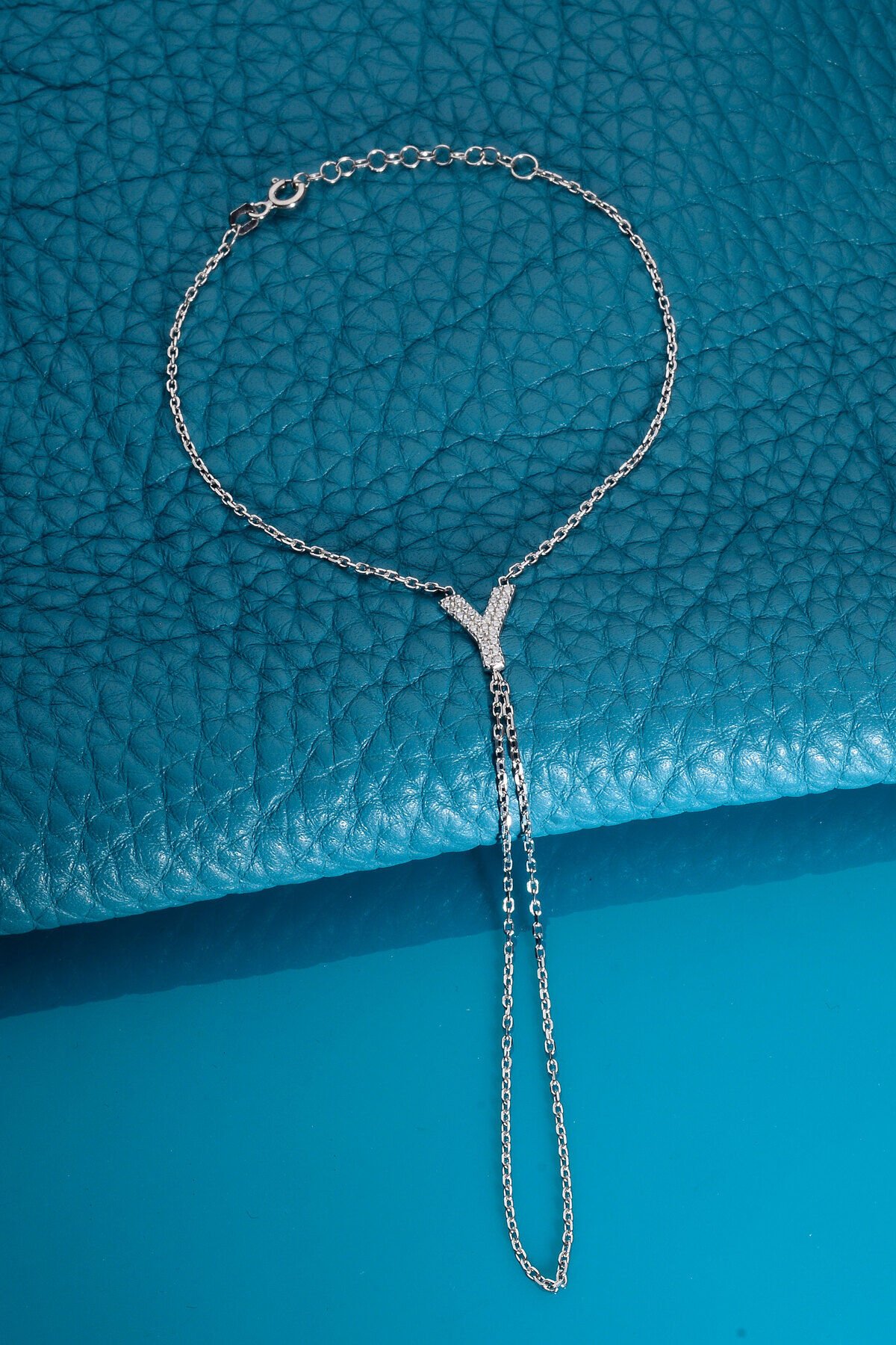 925 AYAR GÜMÜŞ ÜZERİ ALTIN KAPLAMA Y HARFLİ ŞAHMERAN