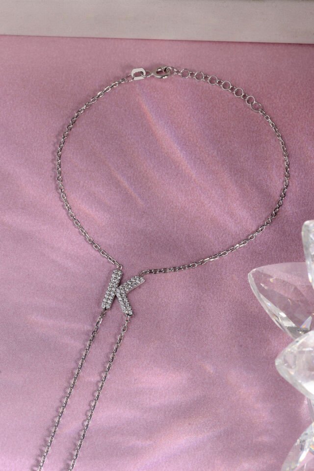 925 AYAR GÜMÜŞ ÜZERİ ALTIN KAPLAMA K HARFLİ ŞAHMERAN