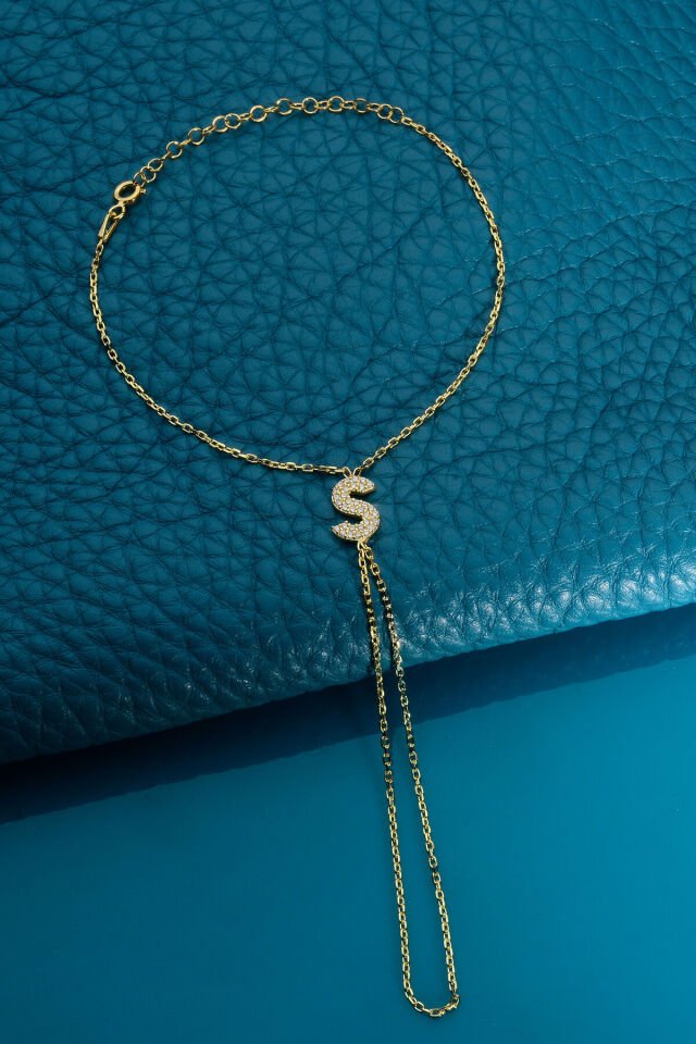 925 AYAR GÜMÜŞ ÜZERİ ALTIN KAPLAMA S HARFLİ ŞAHMERAN