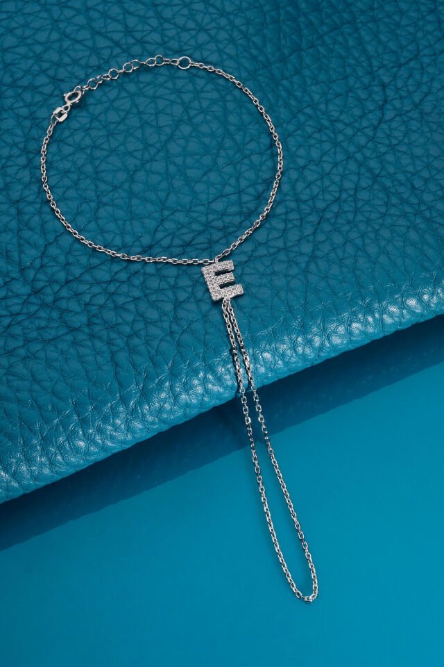 925 AYAR GÜMÜŞ ÜZERİ ALTIN KAPLAMA E HARFLİ ŞAHMERAN