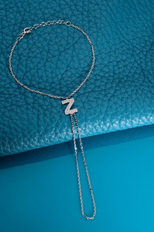 925 AYAR GÜMÜŞ ÜZERİ ALTIN KAPLAMA Z HARFLİ ŞAHMERAN