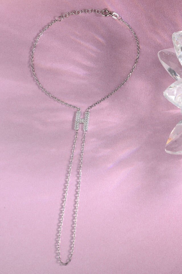 925 AYAR GÜMÜŞ ÜZERİ ALTIN KAPLAMA H HARFLİ ŞAHMERAN