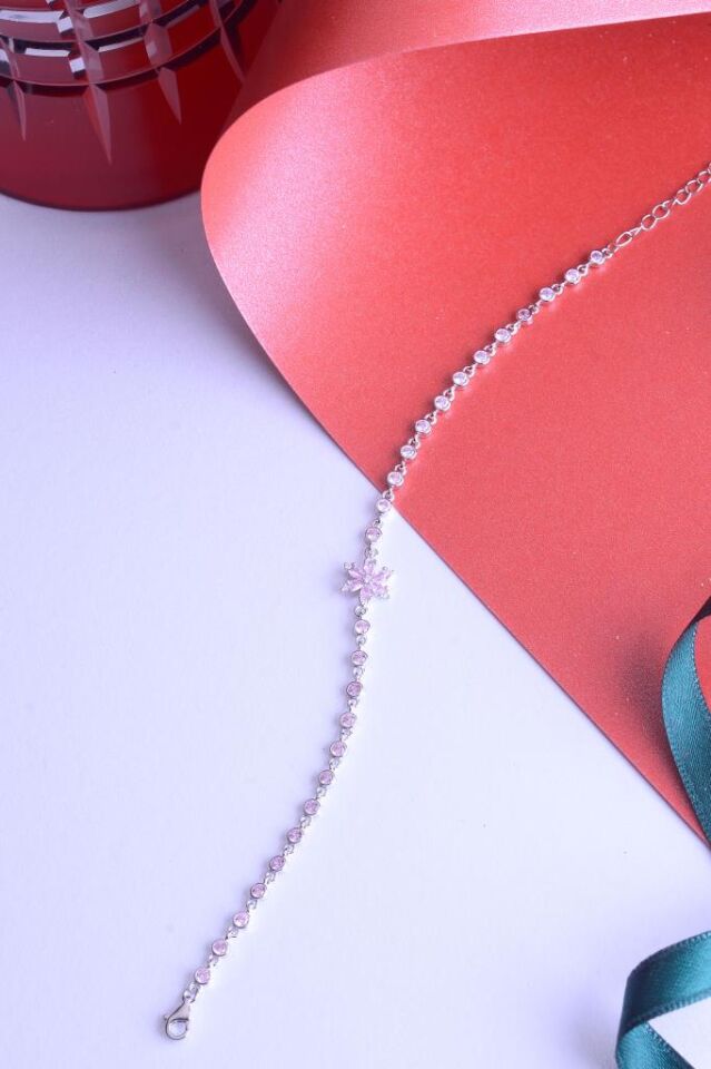 925 Ayar  Gümüş Lotus Çiçek Bileklik