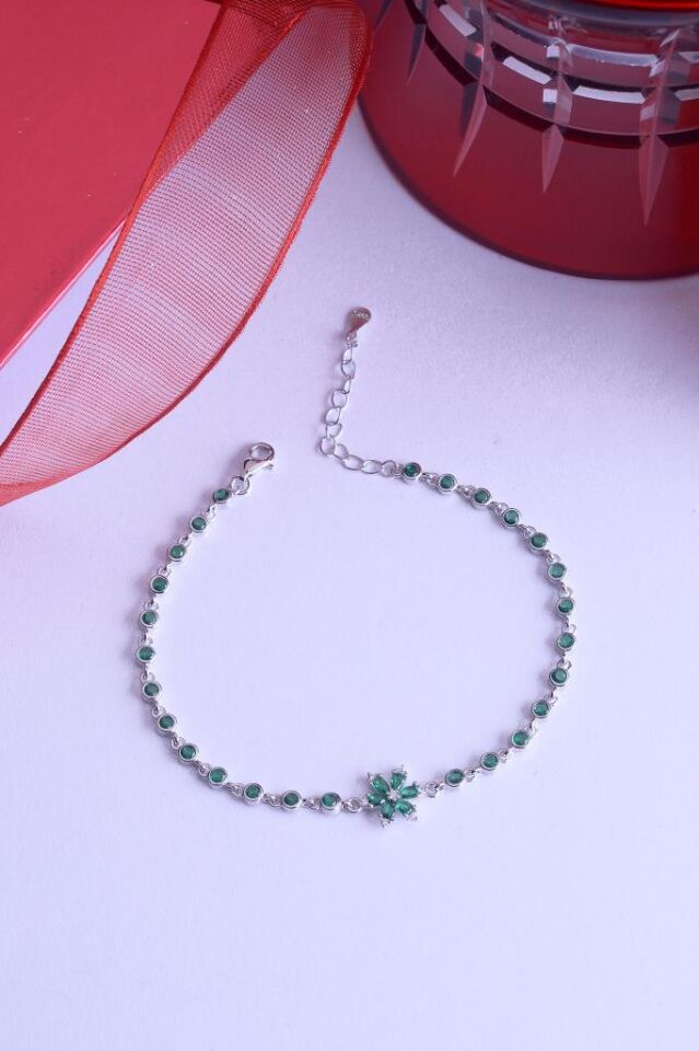 925 Ayar  Gümüş Lotus Çiçek Bileklik