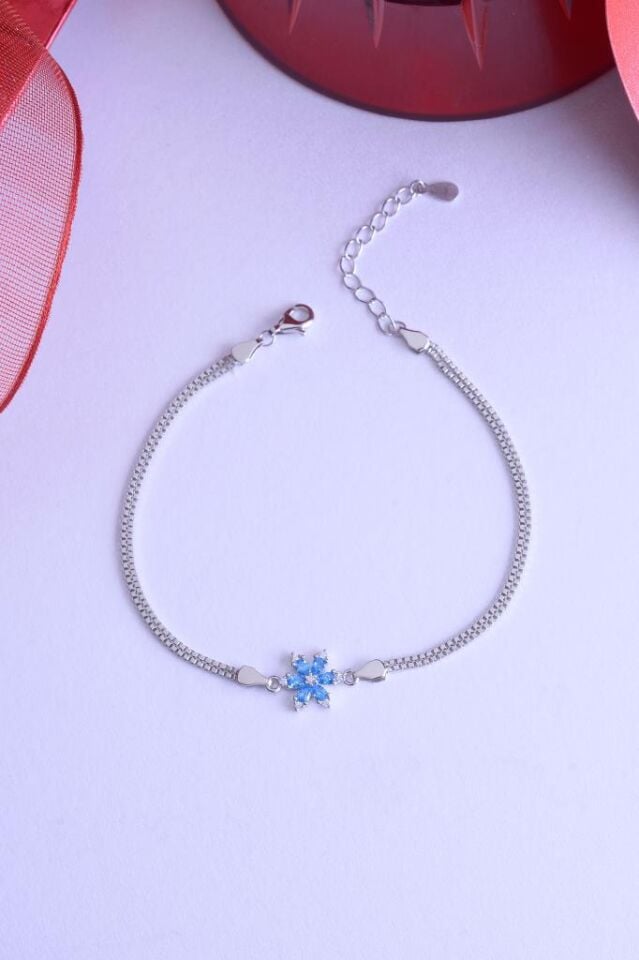 925 Ayar Gümüş Mini Lotus Bileklik