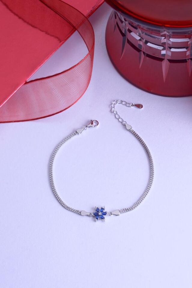 925 Ayar Gümüş Mini Lotus Bileklik