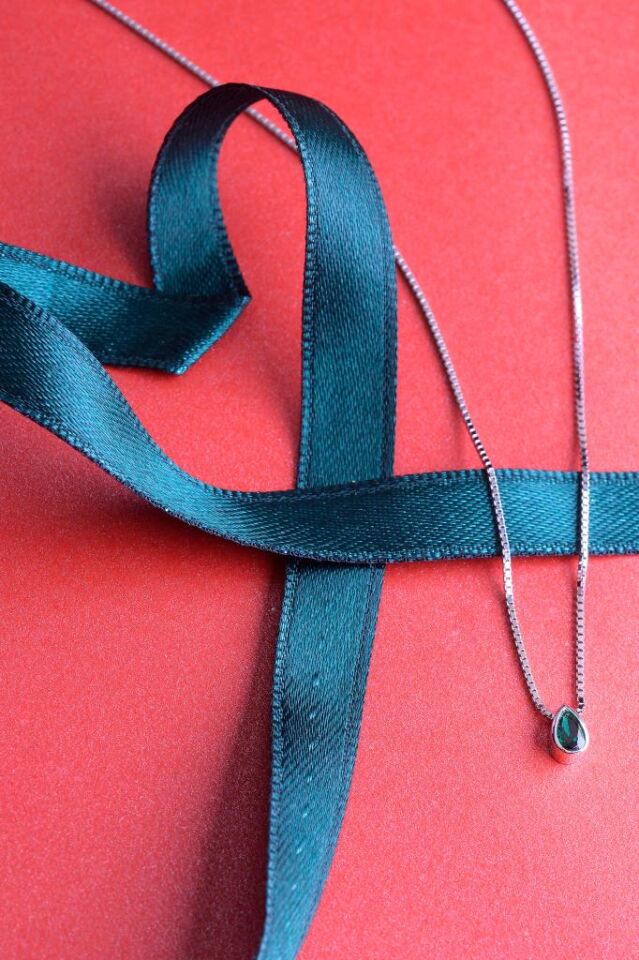 925 Ayar Gümüş Damla Kolye