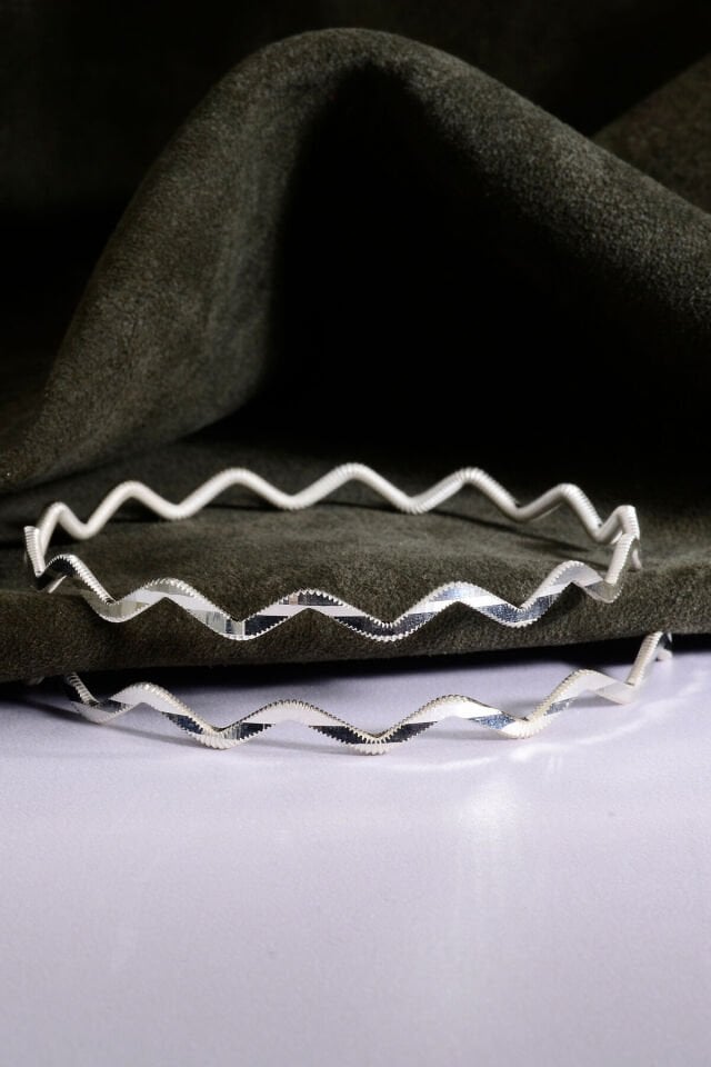 925 Ayar Gümüş Zikzak Ajda